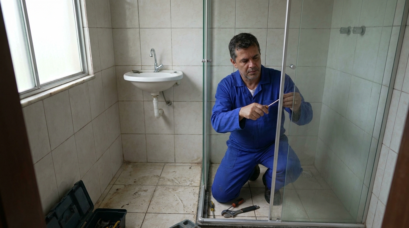 Troca de Roldanas e Trilhos em Araraquara‑SP